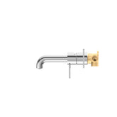 Mecca Wall Basin Mixer Combination w/ Plate - Chrome